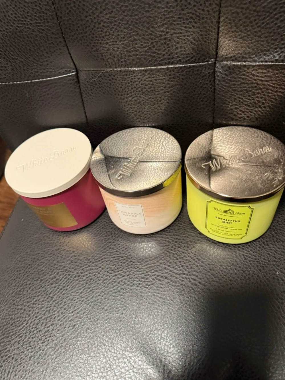 White Barn 3 Wick Candle Bundle Lot of 3 - Picture 3 of 5